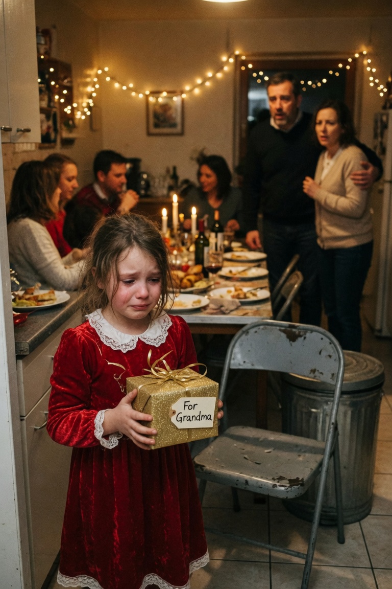 Sie setzten meine Adoptivtochter an Weihnachten neben den Mülleimer – also gab ich meiner Familie ein Geschenk, das sie nie vergessen wird