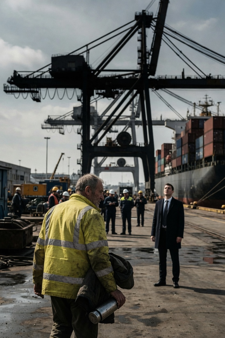 Mit 61 warf mich mein Chef während eines 40-Tonnen-Hubs aus dem Krankabinenfenster – doch als ich den Kran abschaltete, verstummte das gesamte Terminal