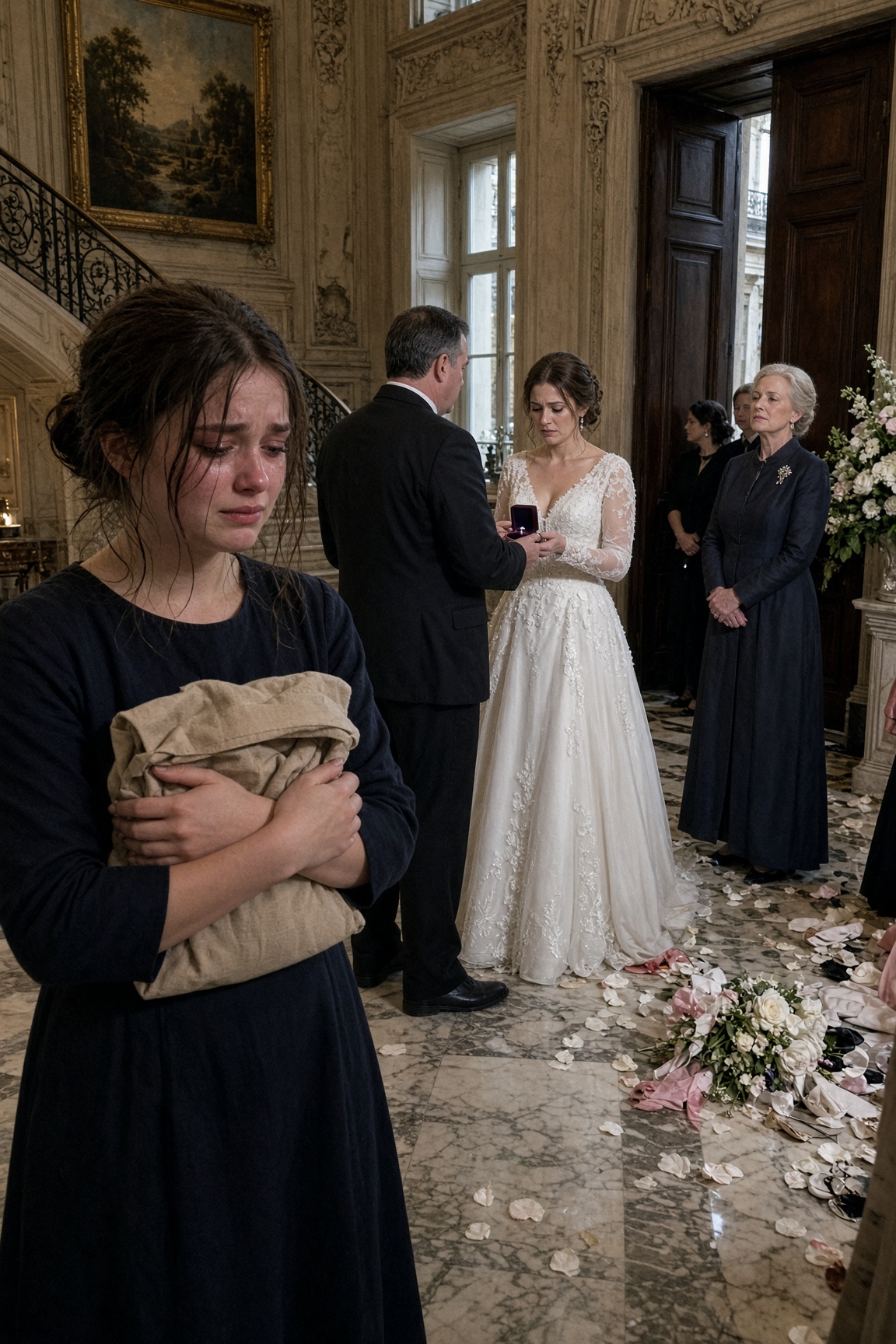 Am Hochzeitstag wurde das Dienstmädchen wegen eines Diamantrings gefeuert – drei Stunden später brach die Braut zusammen