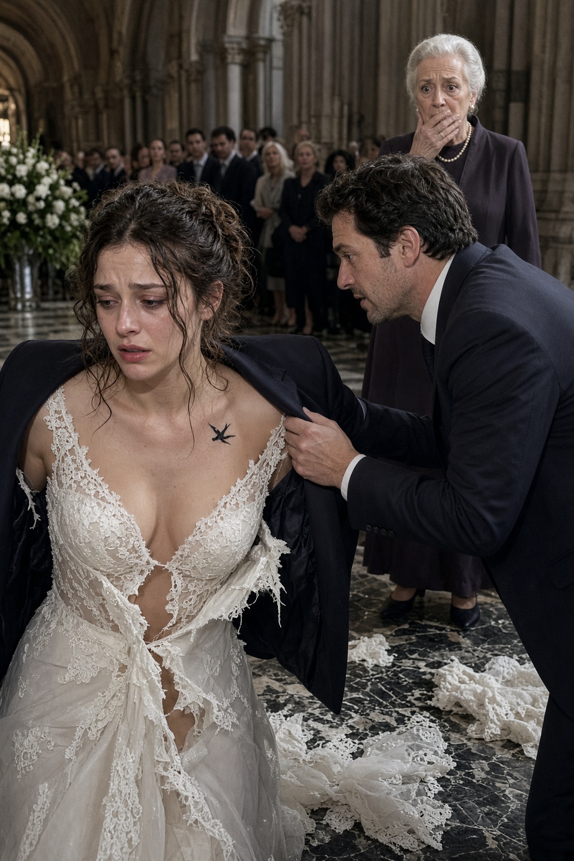 Victoria DeLuca zerriss mein Brautkleid am Altar – dann erkannte sie die Narbe, die ihre größte Lüge entlarvte