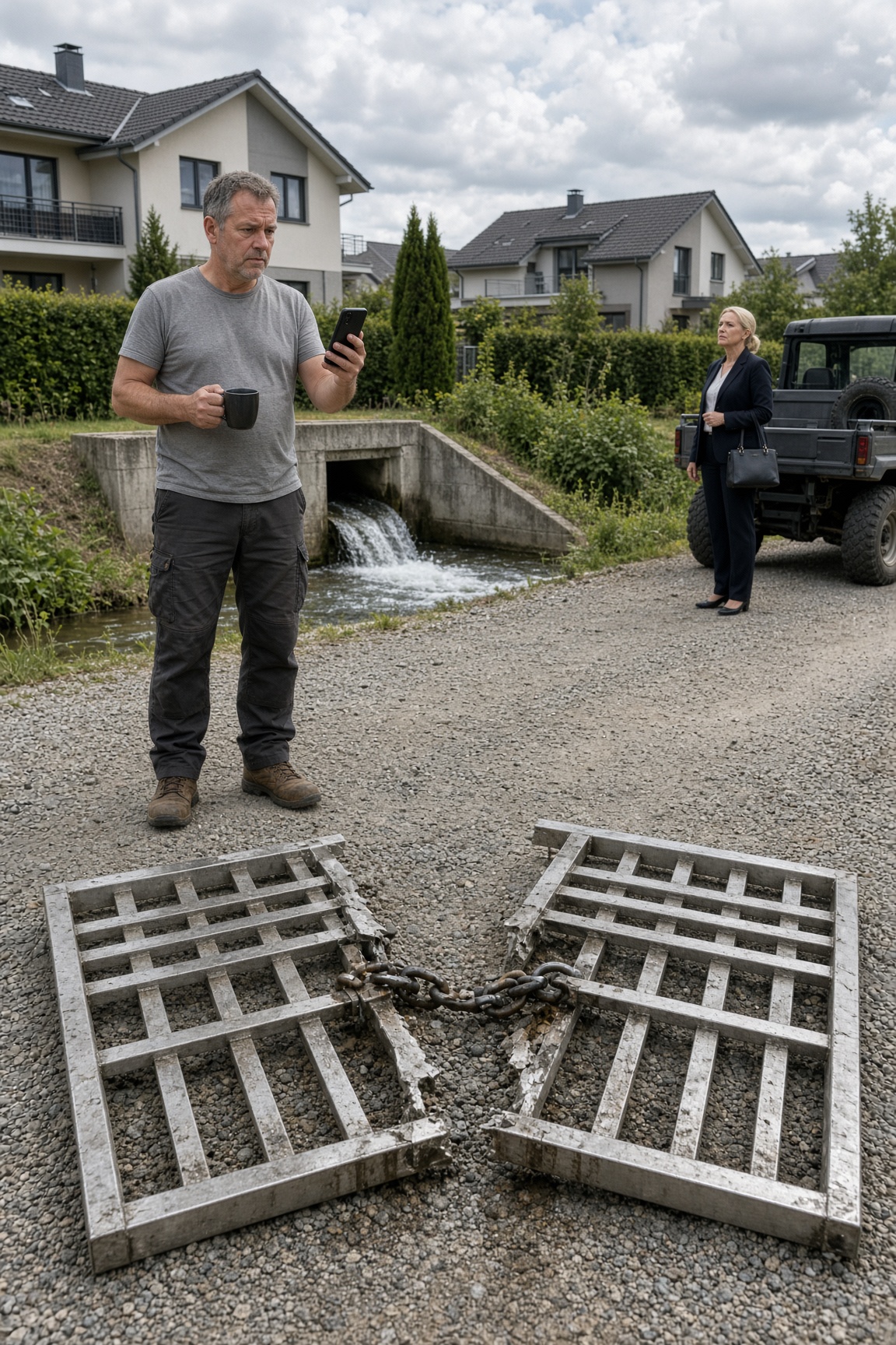 Die Eigentümergemeinschaft zerstörte mein Hochwasserschutz-Tor wegen eines angeblichen Verstoßes – drei Tage später wurde ihr 7-Millionen-Euro-Clubhaus zum See