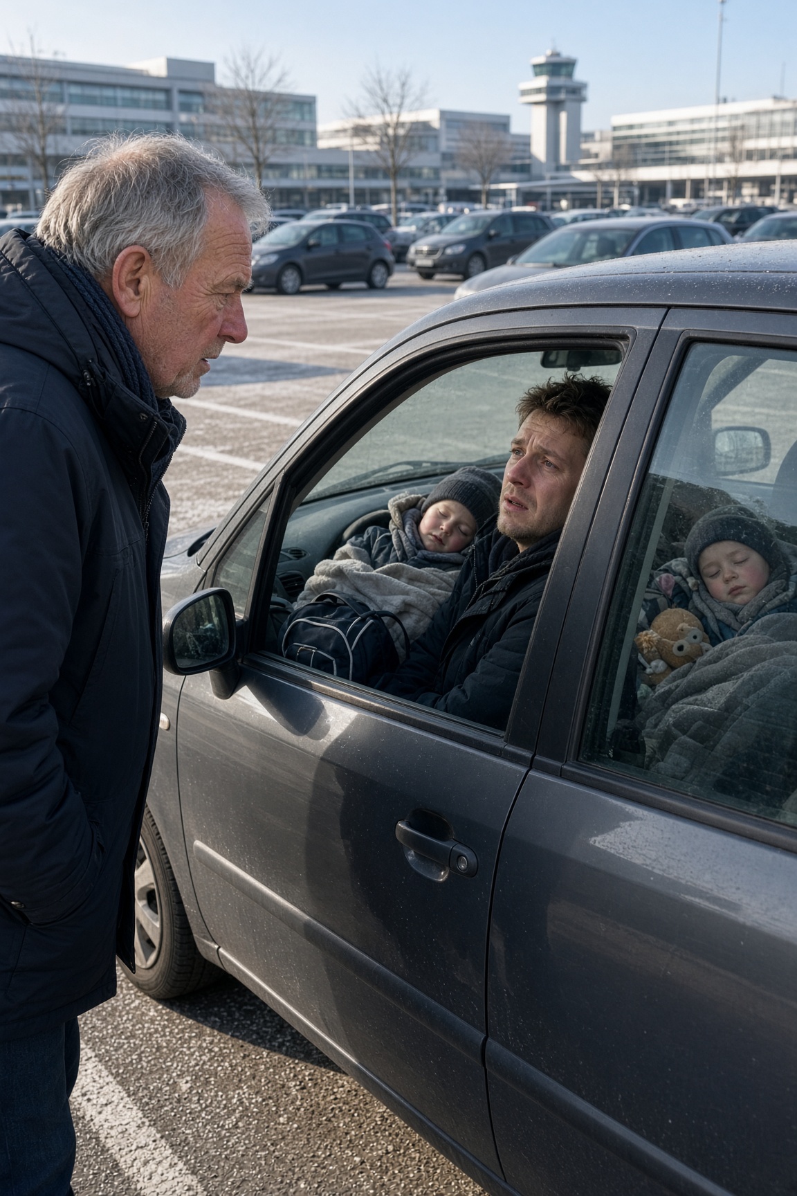 Ich fand meinen Sohn mit seinen Zwillingen in einem Auto – dann sagte ich nur: Erzähl mir alles und schütze niemanden